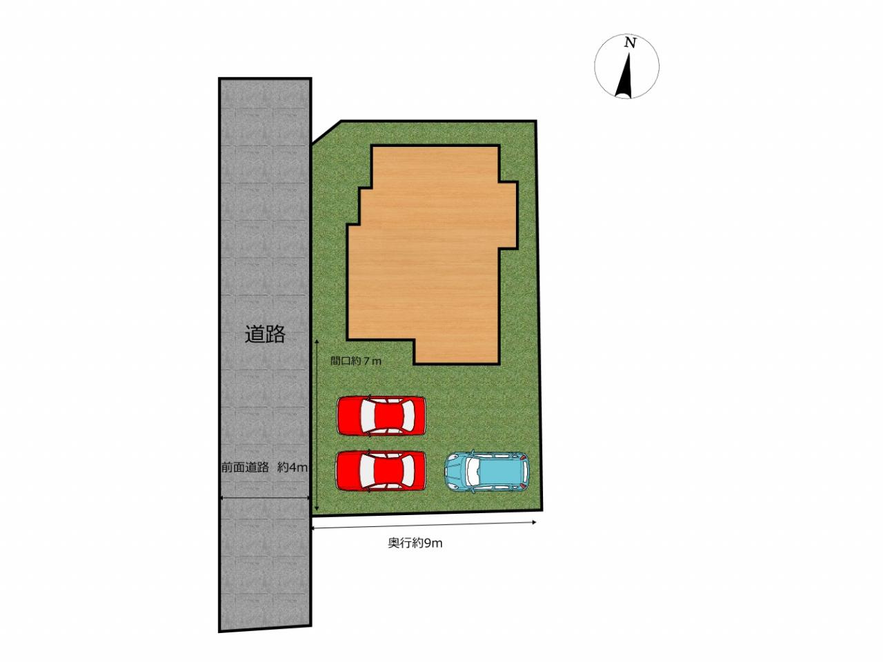 土橋１丁目　の区画図