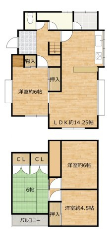 土橋１丁目　の間取り