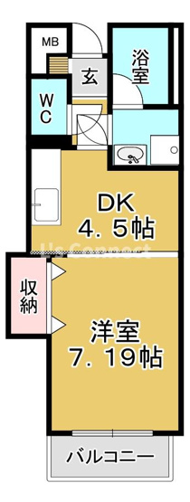 【間取り】 | アンソレイエ・ロジュマン