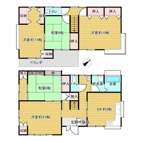 【南守谷駅13分！】守谷市本町中古物件の間取り