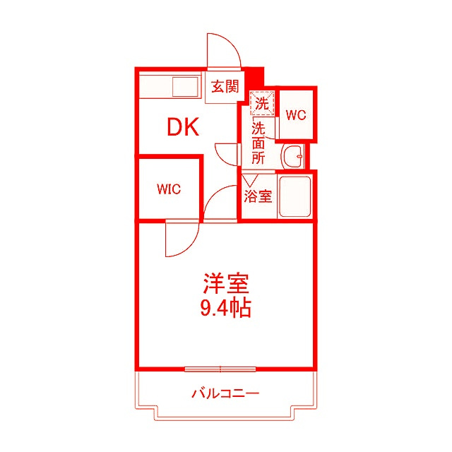 藤沢市湘南台３丁目の賃貸マンションの間取り|南向きのお部屋です。