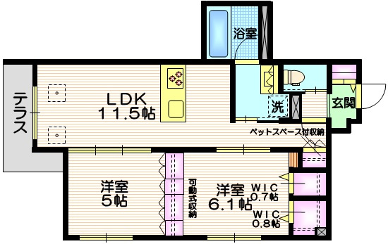 ＳＥＴＯＲＡ　ＡＲＴの間取り