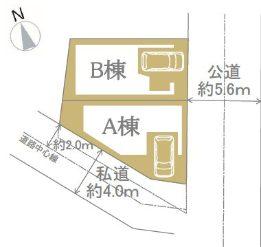 仲介手数料無料　横浜市中区山元町３丁目の区画図