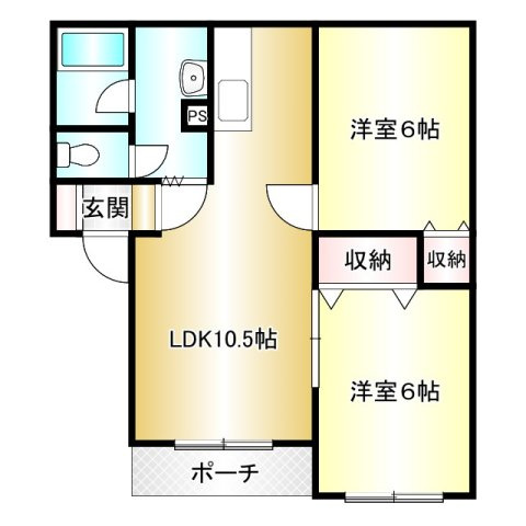プリオール公園下町の間取り