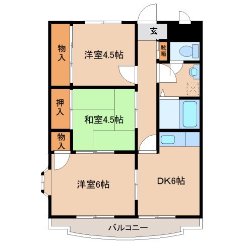 ヴィラ・デステの間取り