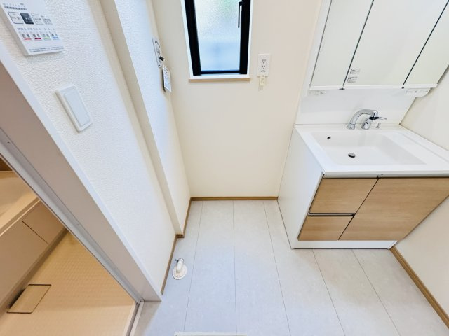 松戸市秋山新築戸建のランドリースペース|洗濯機置き場