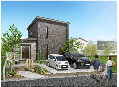 仲介手〇料不要　i-passo北区植木町岩野３期【山東小・五霊中】の外観パース|外観パースです