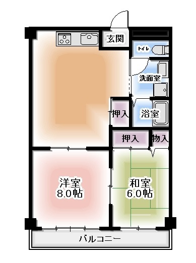 森谷マンションの間取り