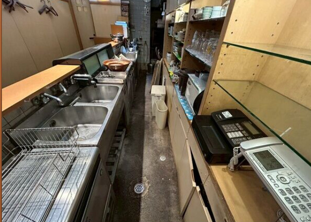 大阪市北区神山町の店舗一部のキッチン