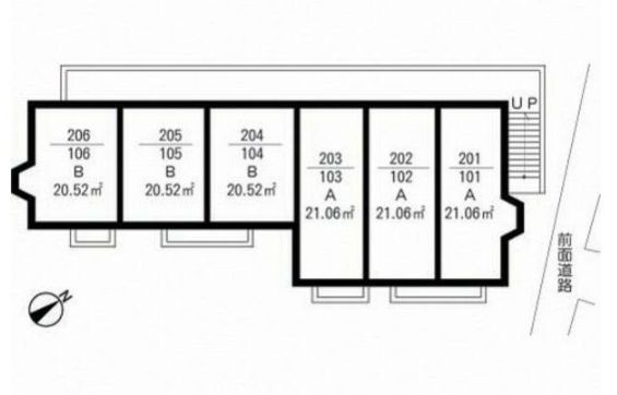 シャンフェルト西落合の区画図