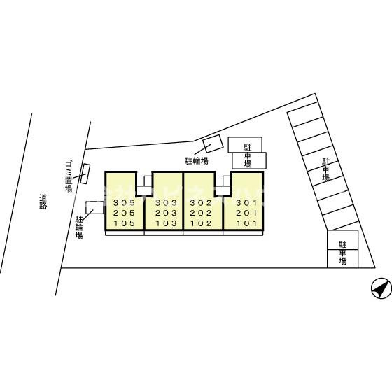 ソレーユソシア柏の区画図