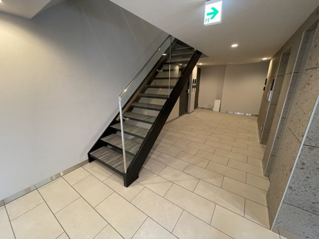 稲城市東長沼の賃貸マンションのロビー