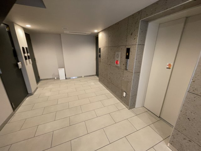 稲城市東長沼の賃貸マンションのロビー
