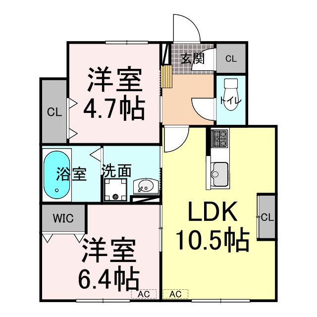 エルキュールA棟の間取り