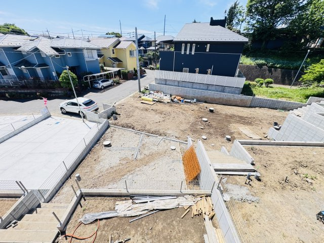 柏市大室新築戸建の展望|バルコニーより道路側眺望（5月5日撮影）
