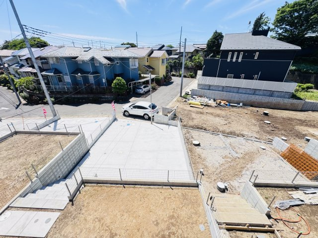 柏市大室新築戸建の展望|バルコニーより南側眺望・南道路で日当たり良好♪