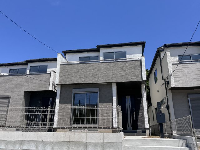柏市大室新築戸建の外観|F号棟外観・完成済み内覧可能です！