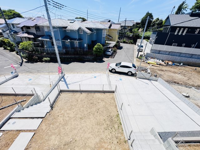 柏市大室新築戸建の展望|バルコニーより南側眺望・南道路で日当たり良好♪