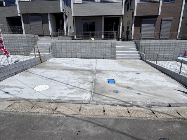 柏市大室新築戸建の駐車場|G号棟駐車スペース・並列2台駐車可