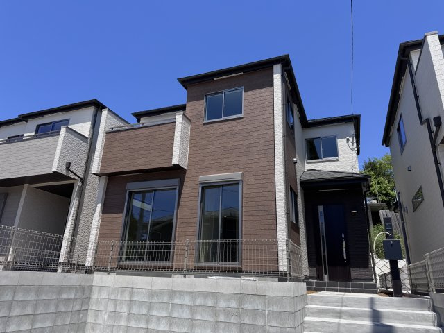 柏市大室新築戸建の外観|H号棟外観・完成済み内覧可能です！