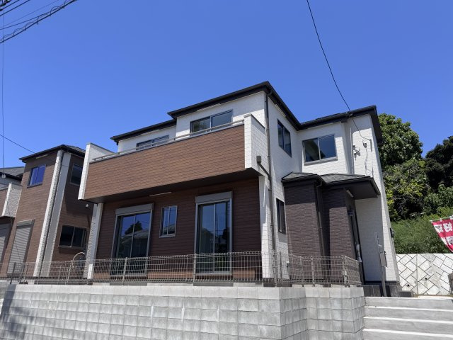 柏市大室新築戸建の外観|I号棟外観・完成済み内覧可能です！