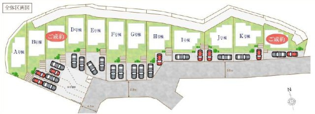 柏市大室新築戸建の区画図|２棟成約済み！
