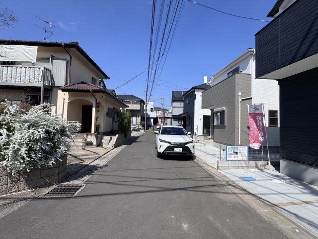 松戸市第3東平賀の前面道路含む現地写真