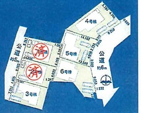 松戸市東平賀新築戸建（第３東平賀）の区画図|区画配置図