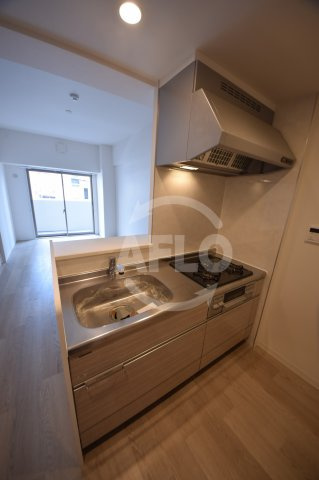 ラ・メゾンヴェール上町のキッチン|ラ・メゾンヴェール上町　3口ガスシステムキッチン