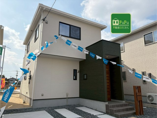 行橋市東泉　(新築一戸建て)の外観|スタイリッシュでオシャレな外観♪
【行橋市　新築一戸建て】