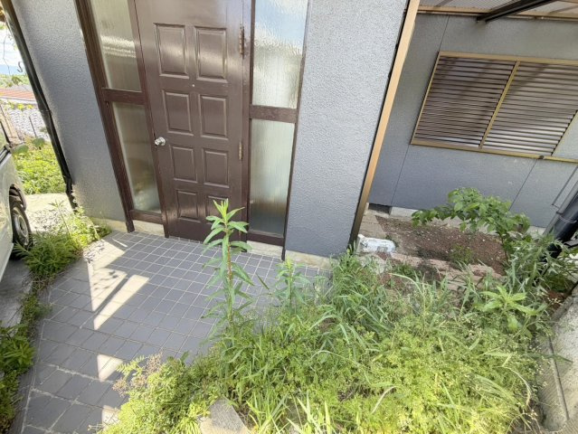 矢田町戸建の庭