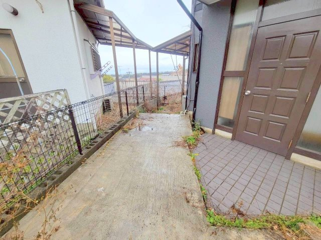 矢田町戸建の庭