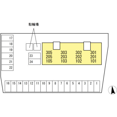リビングタウン薊野の区画図