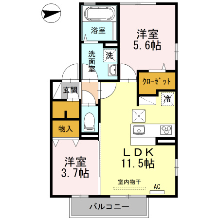 シュトラールの間取り|使い勝手の良い間取りです♪