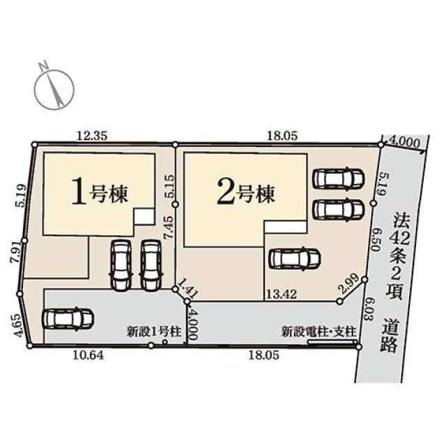 リーブルガーデン栃木市都賀町平川第3　新築一戸建ての区画図