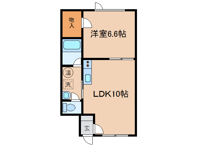 Ｖｉｌｌａ貝塚の間取り
