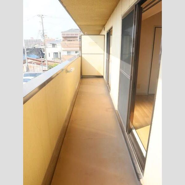 城賀パレスのバルコニー