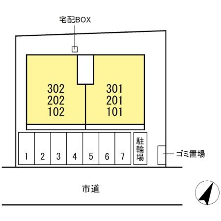 TORISIA平和の区画図