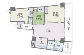 【間取り】 | アイランドシティ・インフィニガーデンノース棟 | 間取り図