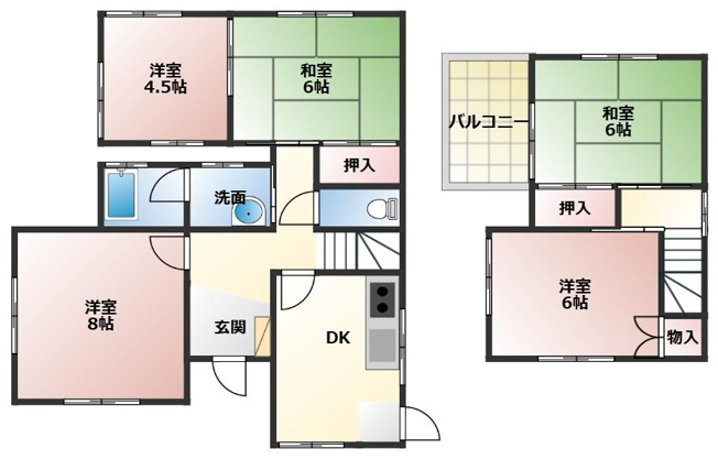 【間取り】 | 一色町貸家
