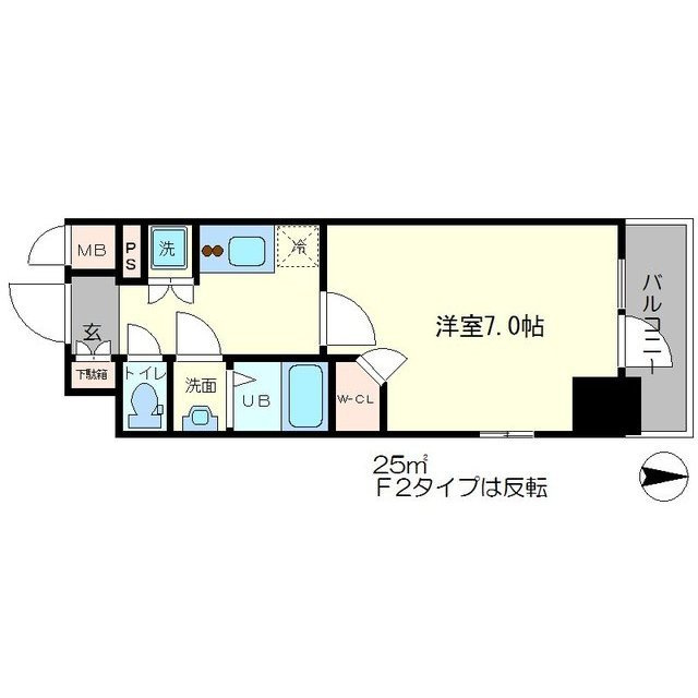 エスリード心斎橋LUXUEの間取り