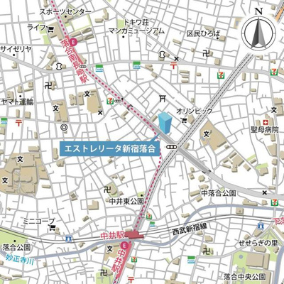 【地図】 | エストレリータ新宿落合