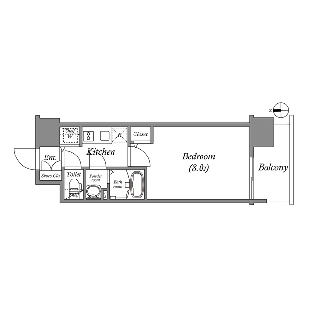 エスリード栄イーストスクエアの間取り
