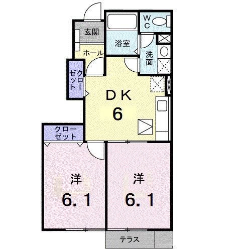 ウィルモアⅡＢの間取り