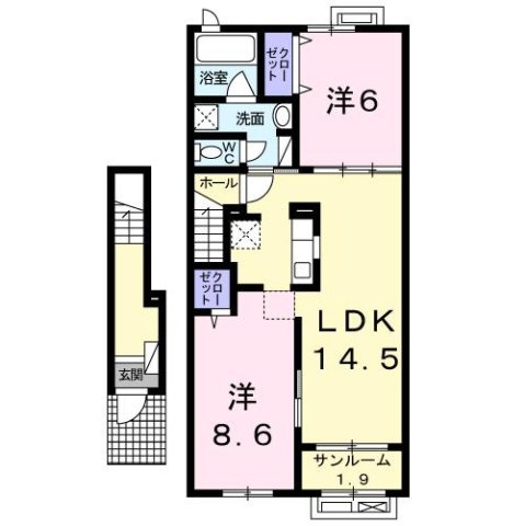 Ａｎｇｅ（アンジュ）の間取り