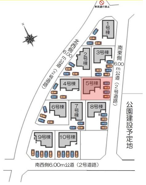 第３富士見町時沢５号棟の区画図|区画図