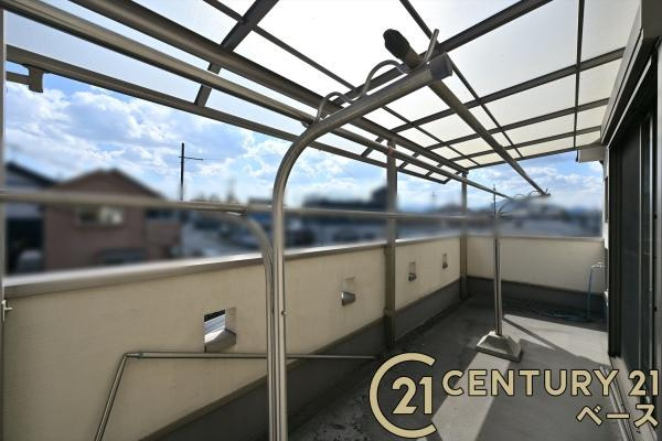 北葛城郡上牧町ゆりが丘１丁目の中古一戸建のその他|■現地撮影写真■ バルコニー前面に他の建物は無く、視界も抜けています。