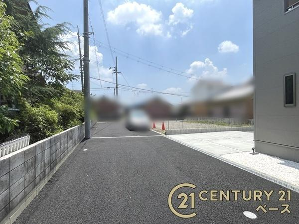 リーブルガーデン北郡山町 ２号棟 ／新築一戸建の前面道路含む現地写真|■現地撮影写真■