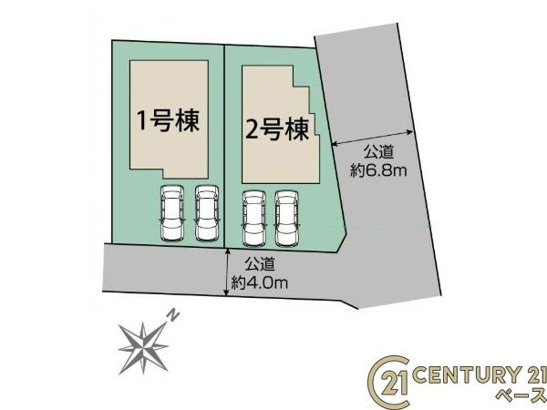 大和郡山市九条町 ２号棟 ／新築一戸建の区画図|■こちらの物件は２号棟です！■