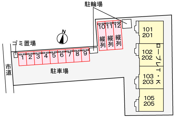 ローブレＴ・Ｋの区画図